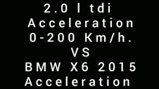 Skoda KODIAQ 2.0 l tdi Vs BMW X6 accélération 0-260 km/h .