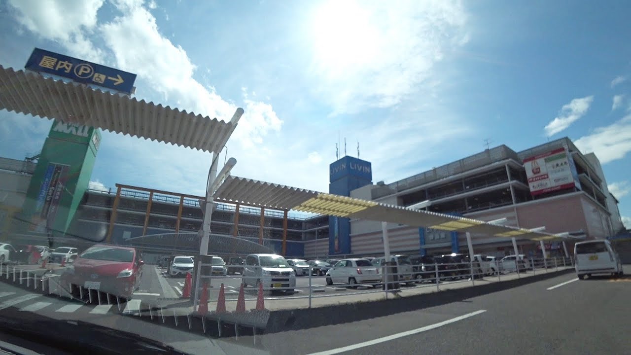 ザ・モール 郡山(THE MALL 郡山)屋上立体駐車場(入庫⇒出庫)