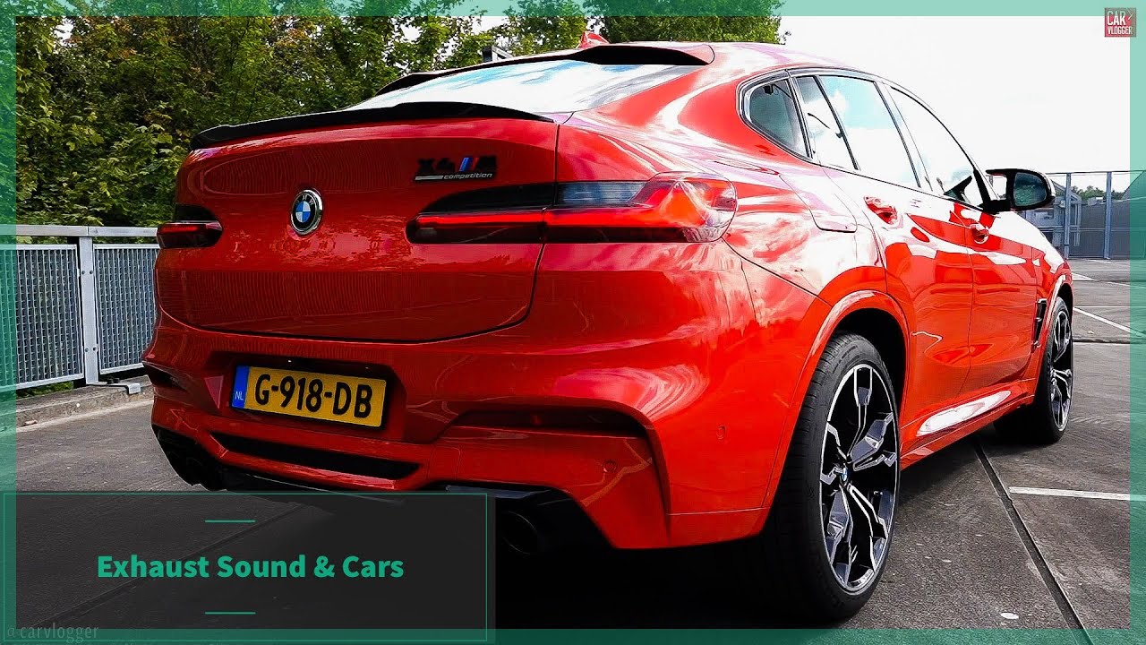 The 2020 BMW X4 M  exhaust sound and revs