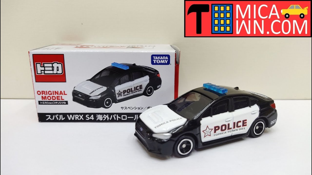 Tomica Shop Subaru WRX S4 Overseas Patrol Car トミカショップ スバルWRX S4海外パトカー