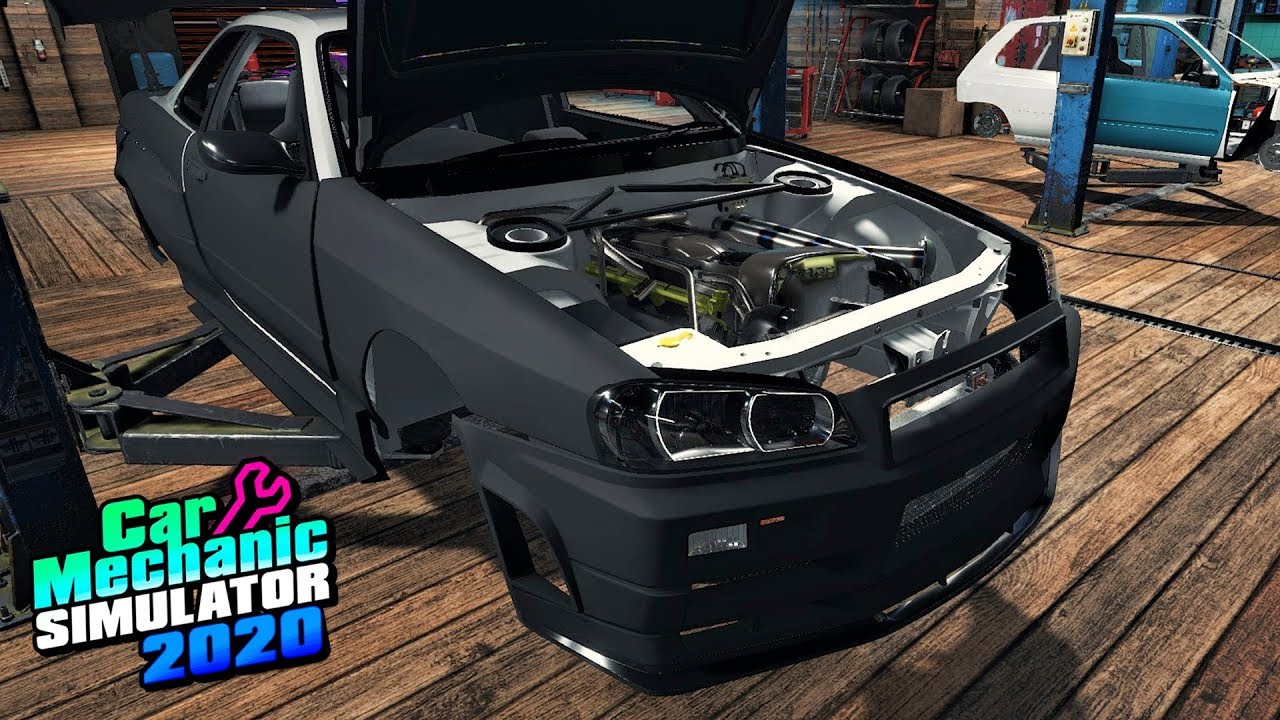 UM DIA ESPECIAL com O Nissan Skyline GTR r34 - Car Mechanic Simulator 2018