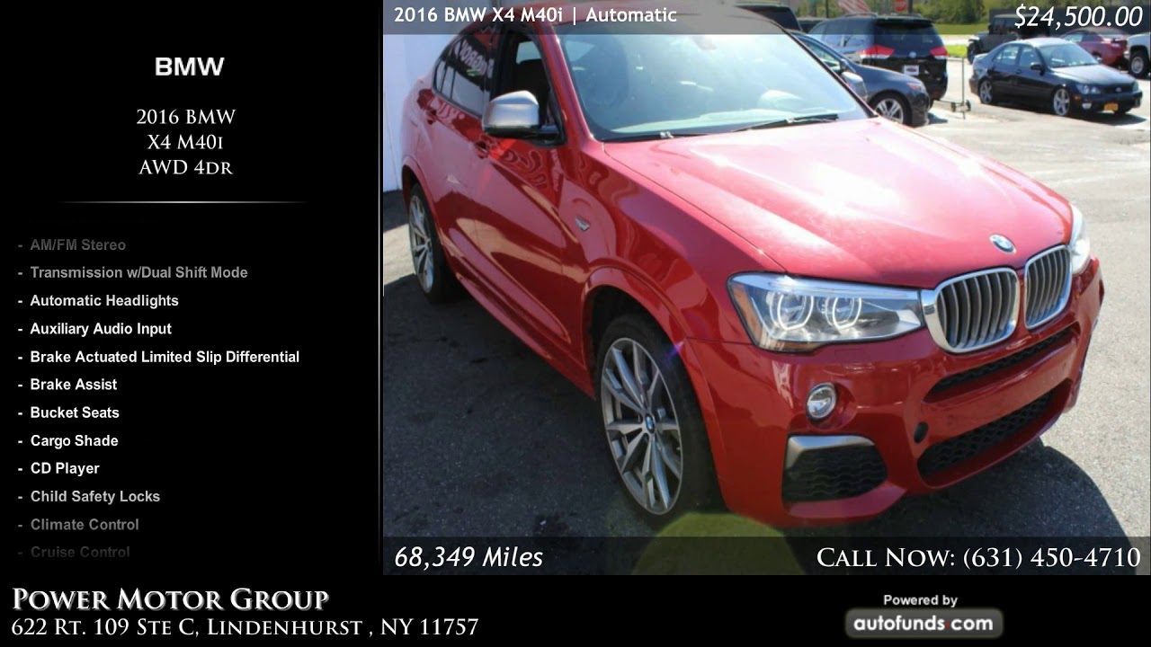 Used 2016 BMW X4 M40i | Power Motor Group, Lindenhurst , NY