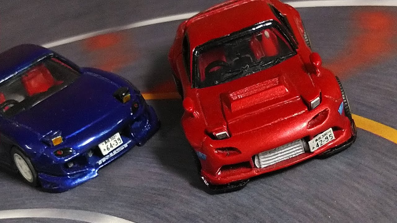 トミカ改造 mazda RX-7 FD3S ドリ車仕様