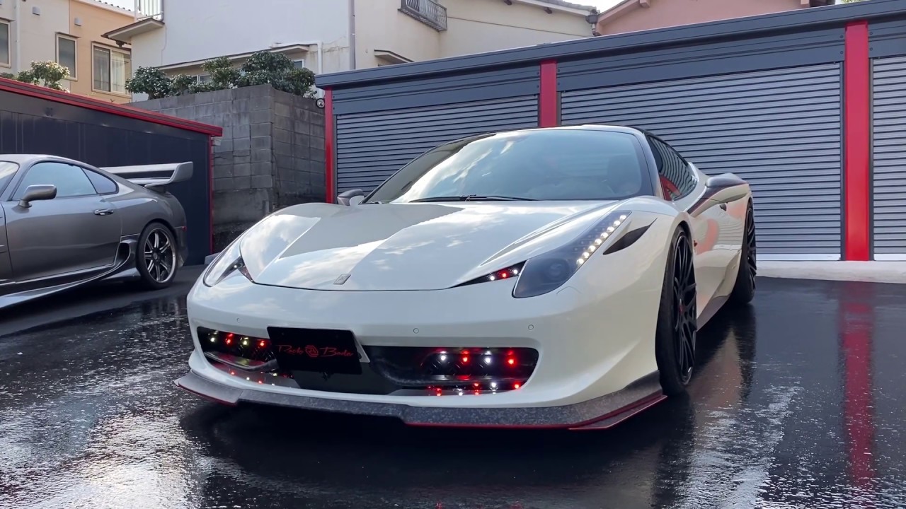 フェラーリ４５８イタリア カスタム ストロボをパワーアップ！！？笑