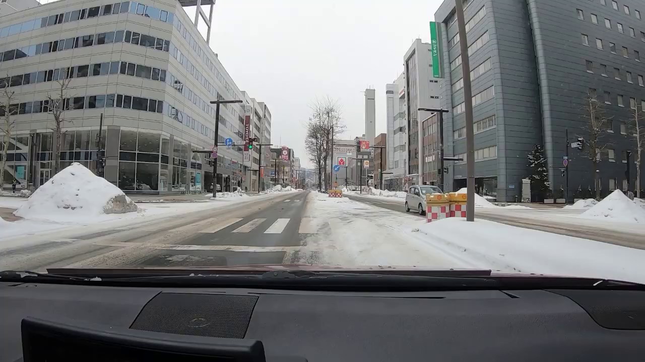 札幌北一条地下駐車場入庫⇒出庫