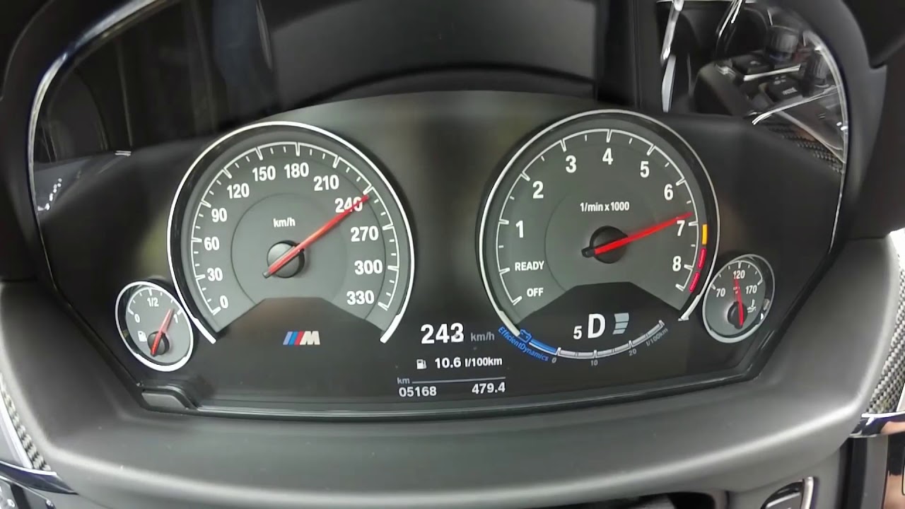 0-297 km/h : BMW M4 Pack Competition (2016) Acceleration Top Speed Launch Control