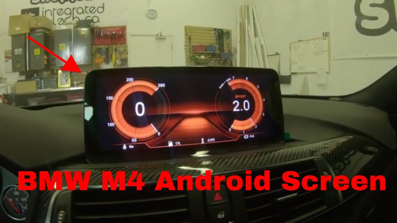 10.25″ Android Screen BMW M4 Apple CarPlay Android auto installed by 4×4 Shop Canada