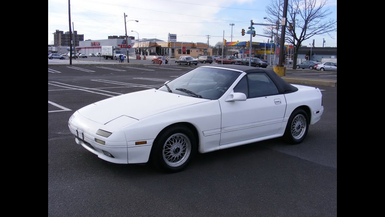 1990 Mazda RX-7 Convertible White Slideshow
