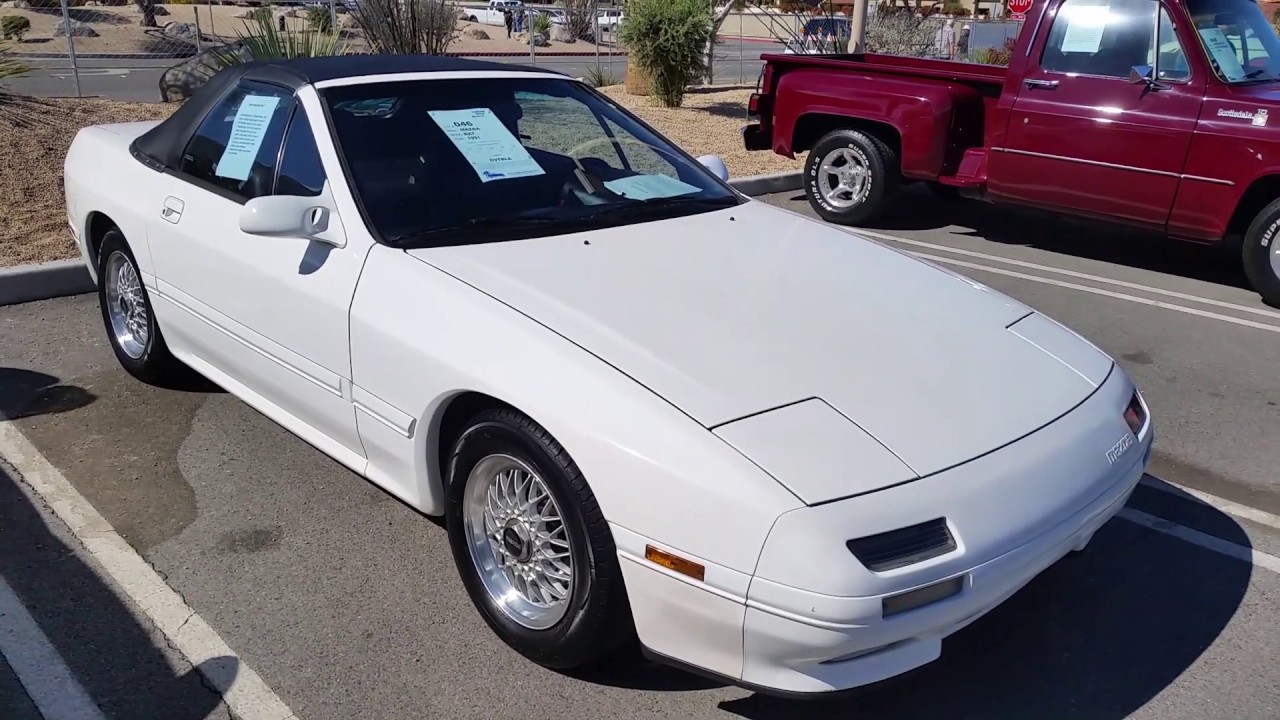 1991 MAZDA RX-7 CONVERTIBLE LOW MILEAGE ORIGINAL BBS LAST YEAR MADE SOLD AT AUTO AUCTION FOR $4,770