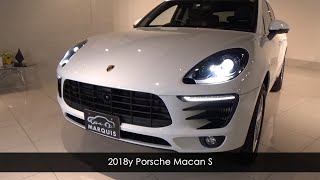 2018y ポルシェ マカン S ホワイト/内装ブラックレザー V6 7AT 右ハンドル 低走行車/ PORSCHE MACAN 中古車情報