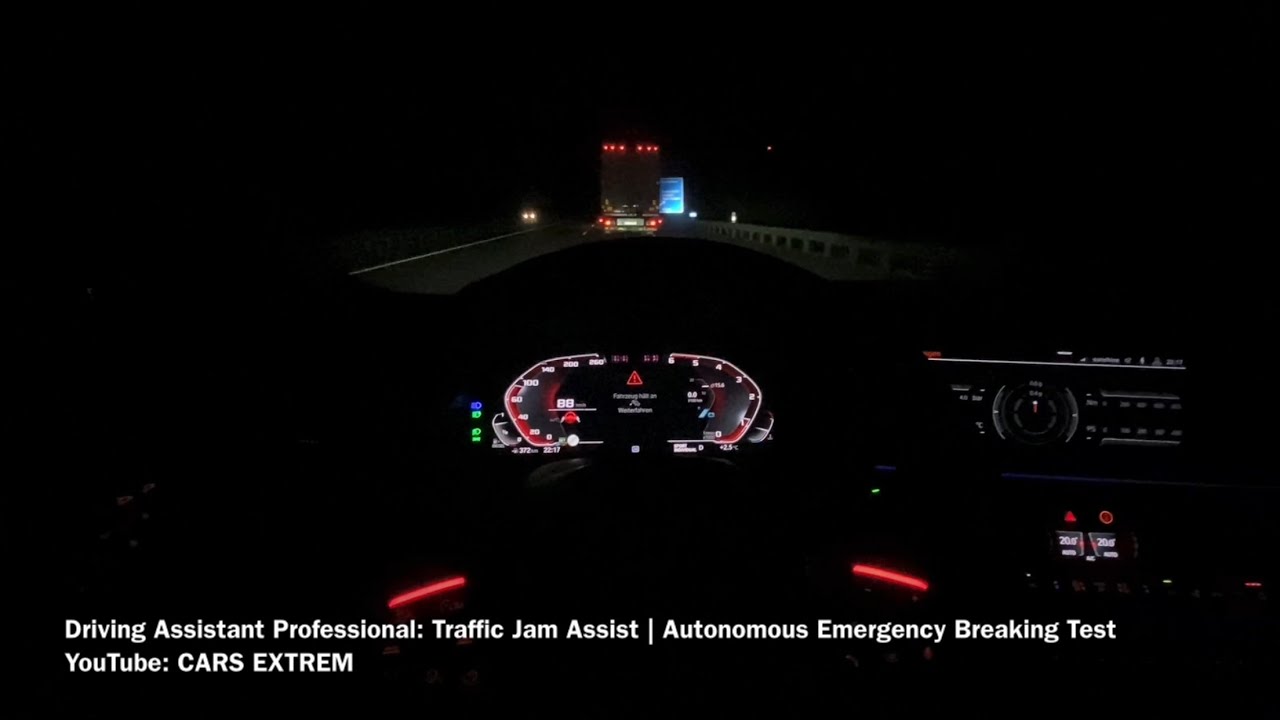 2020 BMW X6 xDrive30d G06 | Autonomous Emergency Breaking | Traffic Jam & Lane Changing Assist Test