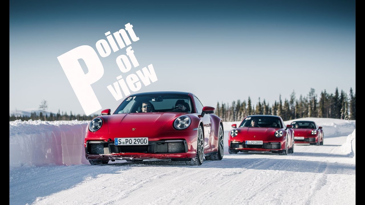 2020 Porsche Carrera S (992) – red devils on ice [POV 4K]