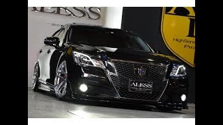 21クラウン 357万円 エアロ WORKグノーシス20AW 車高調 ローダウン ハイブリッドアスリートG 2013年 3万1千km 2500cc TOYOTA カスタム例