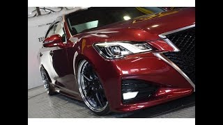 21クラウンアスリートS－T 417万円 J－フロンティア 車高調 WORKグノーシスAW ローダウン 2016年 1万km 2000㏄ TOYOTA カスタム例