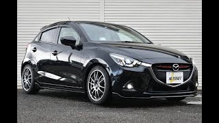 平成27年 マツダ デミオ【XDツーリング Lパッケージ 6速MT】MAZDASPEEDエアロ ENKEI17インチAW ユピテルドラレコ マツダコネクトSDナビ オートネット 新潟 中古車情報