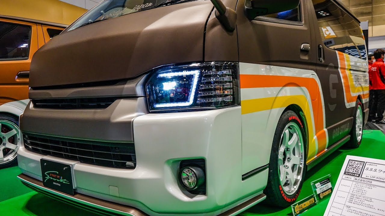 (4K)GR8 STYLE TOYOTA HIACE 2020 تويوتا هايس ハイエース カスタム 200系 – OSAKA AUTO MESSE 2020