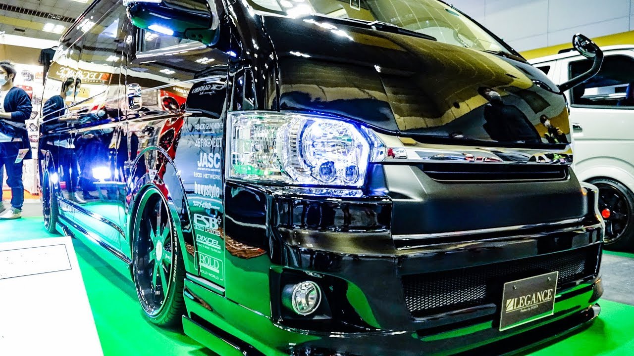 (4K)LEGANCE TOYOTA HIACE 200 bodykit 2020 レガンス 200系 ハイエース カスタム – OSAKA AUTO MESSE 2020