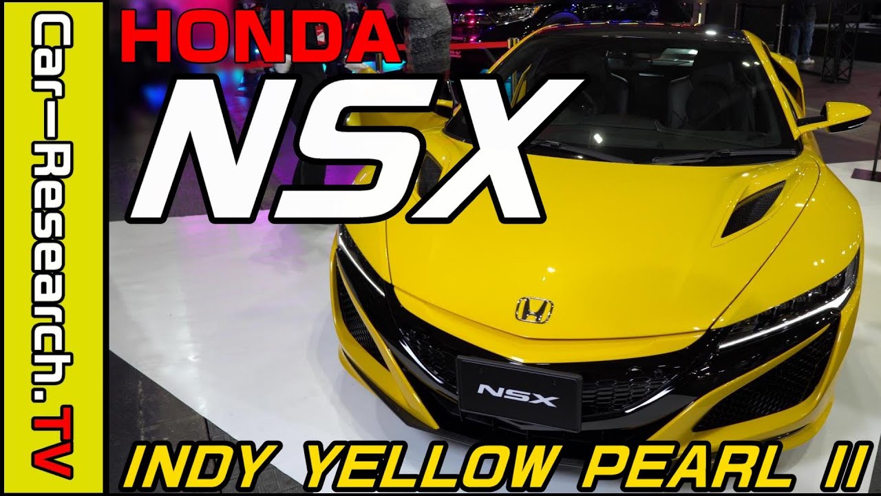 (4K)NSX HONDA ACURA NEW COLOR INDY YELLOW PEARL Ⅱ / OSAKA AUTO MESSE 2020