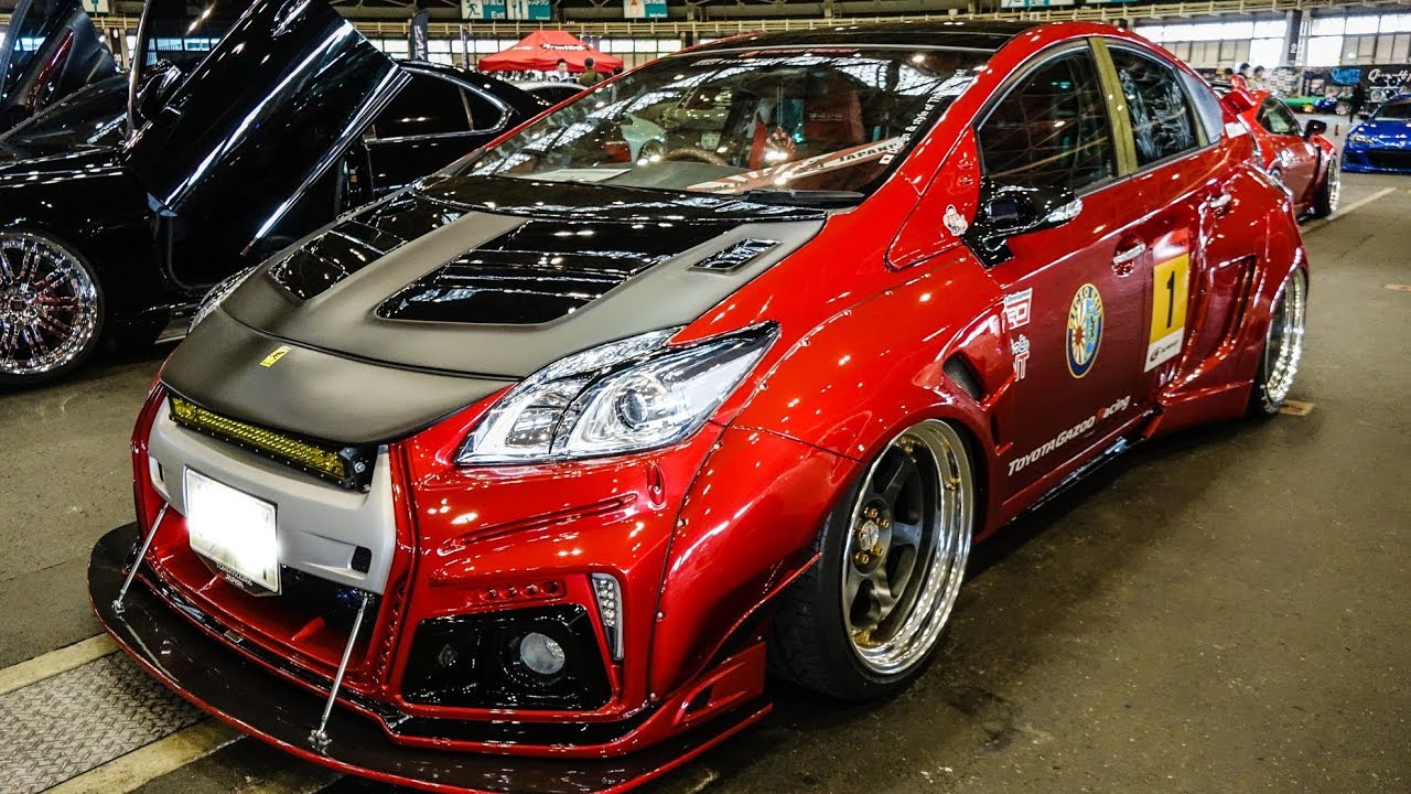 (4K)TOYOTA PRIUS wide bodykit プリウス カスタム ワイドブリスター – NAGOYA AUTO TREND 2020