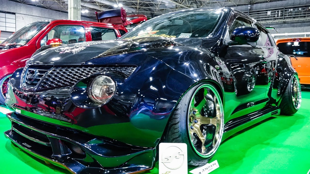 (4K)VIVID LUSTER NISSAN monster JUKE modified 日産ジューク カスタム – OSAKA AUTO MESSE 2020