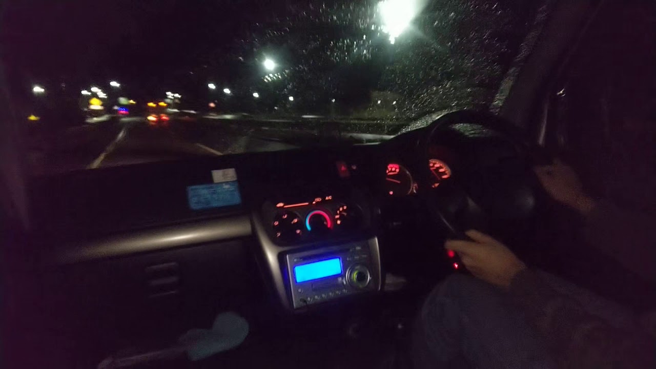 ホンダ バモス 4WD 5MTで姫路から赤穂まで深夜ドライブ