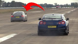 630HP Nissan GT-R R35 vs 740HP Audi TT RS Plus vs BMW M2 Competition