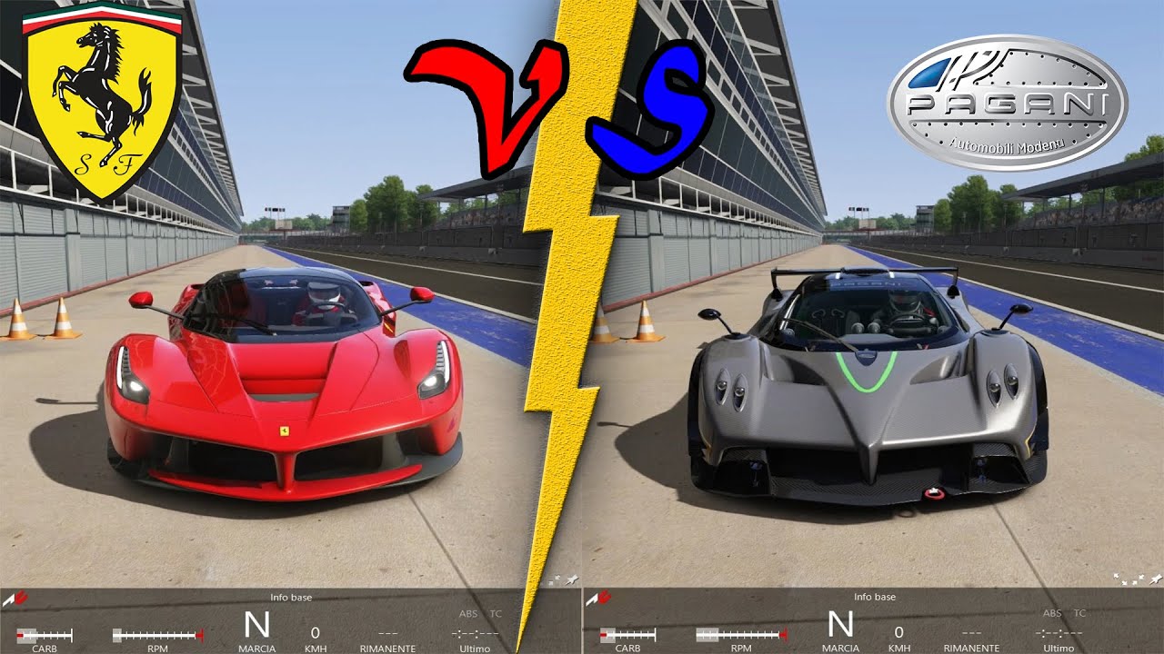 ASSETTO CORSA | Ferrari LaFerrari VS Pagani Zonda R | Monza