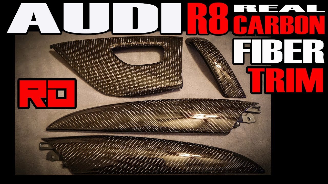 AUDI R8 REAL CARBON FIBER TRIM BY ROGUE DEVELOPMENT