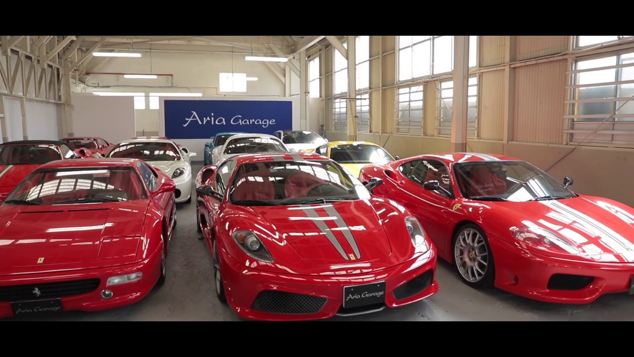 Ariagarage PV showroom var. FERRARI 430 scuderia & PORSCHE 911 Targa