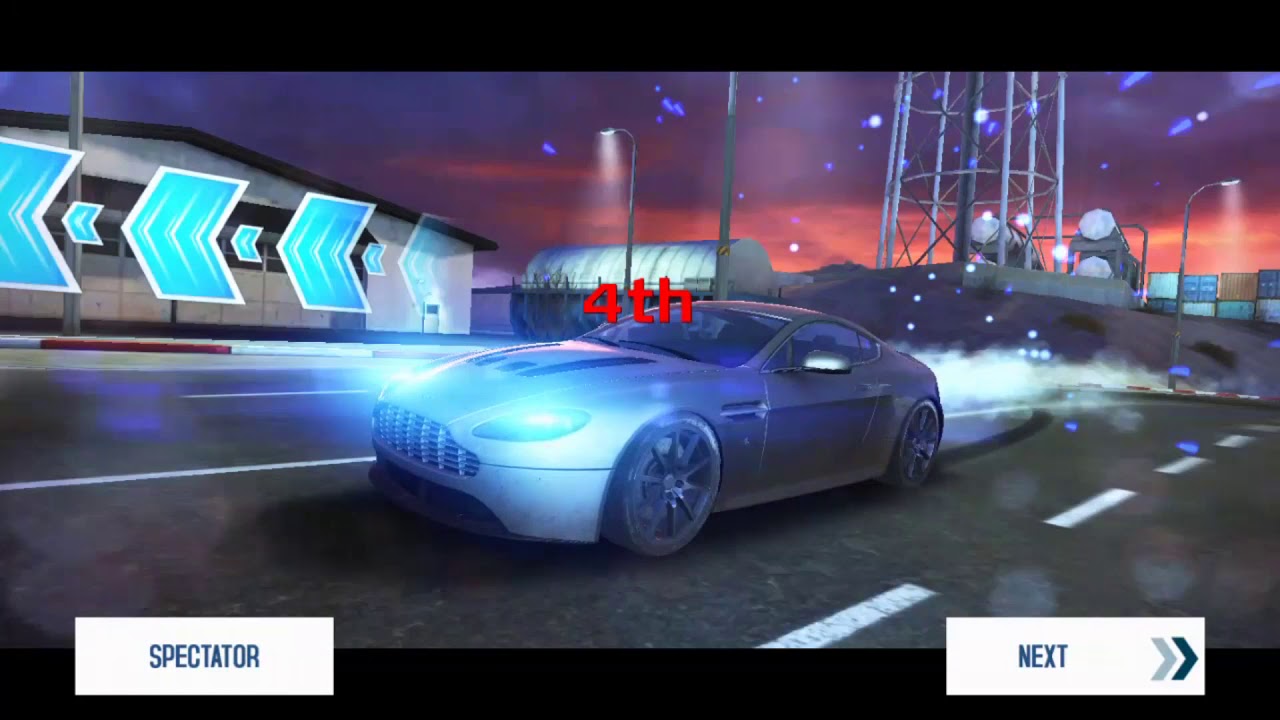 Asphalt 8 – Multiplayer Showdown Area 51 Aston Martin V12 Vantage B1477 MAX PRO