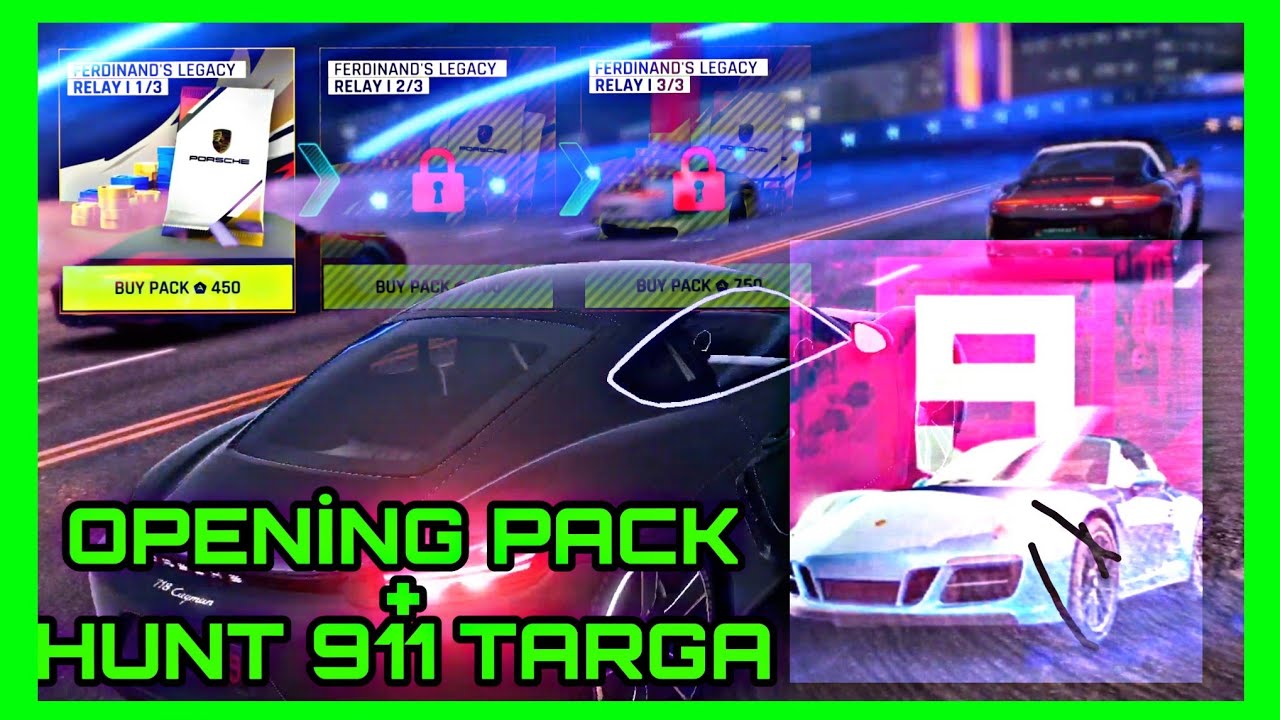 Asphalt 9 | OPENİNG PACK FERDINAND’S LEGACY | + Car hunt  Porsche 911 targa