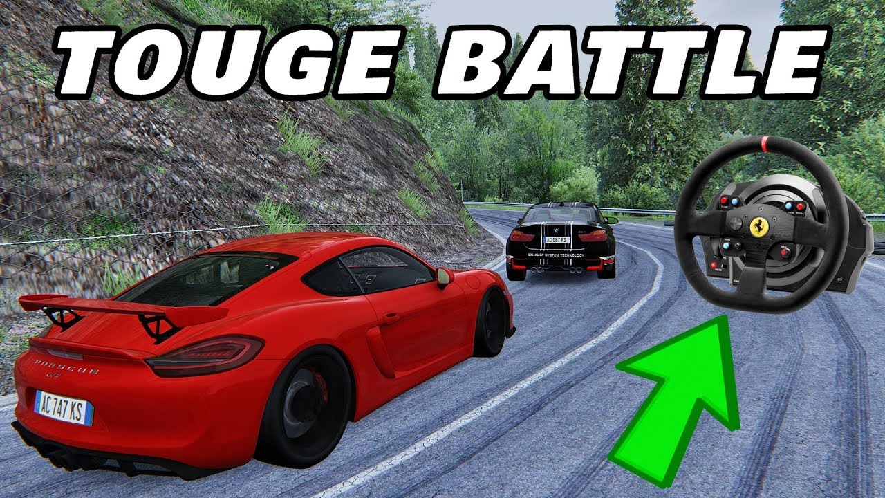 Assetto Corsa Wheel Cam Gameplay – Porsche Cayman GT4 vs Bmw M4