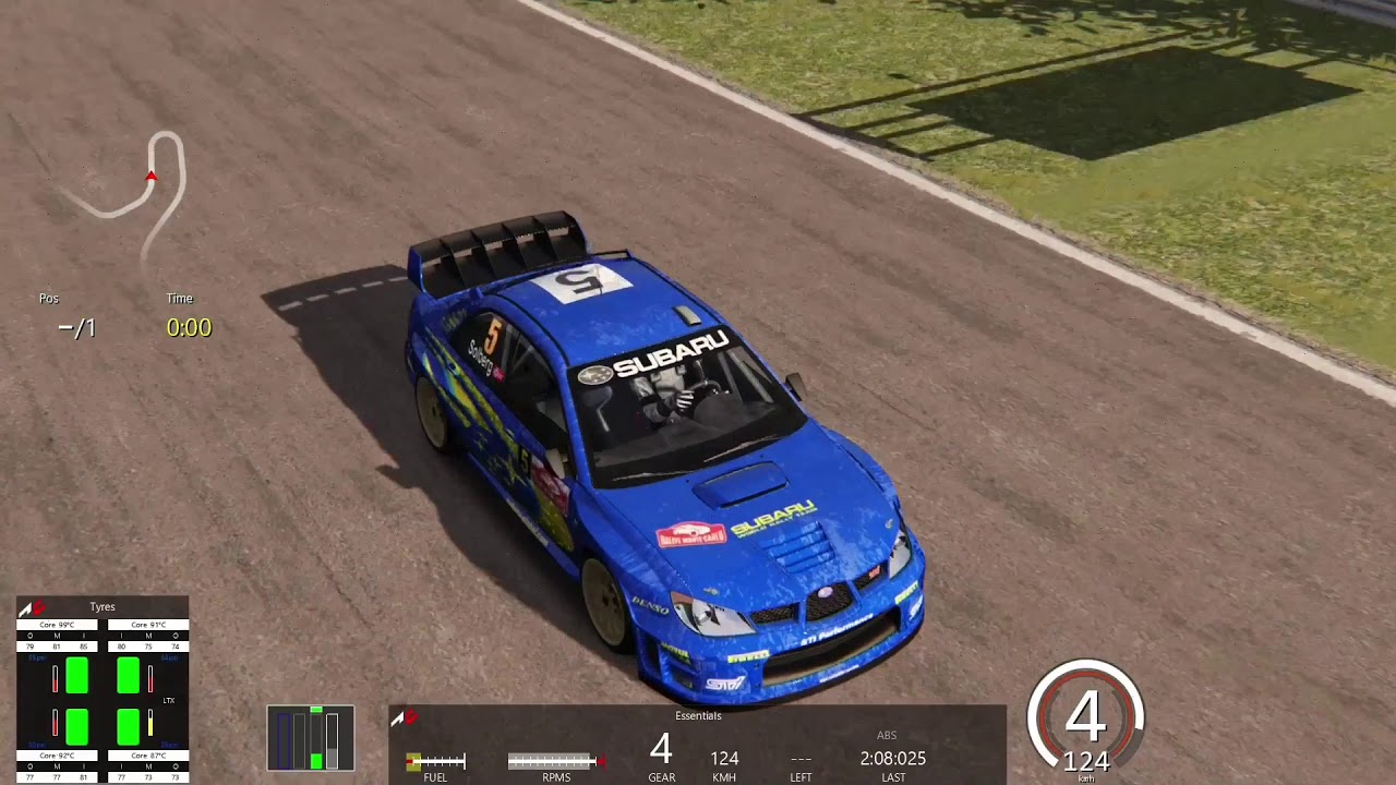 ［Assetto Corsa］インプレッサでオートポリス走ってみた