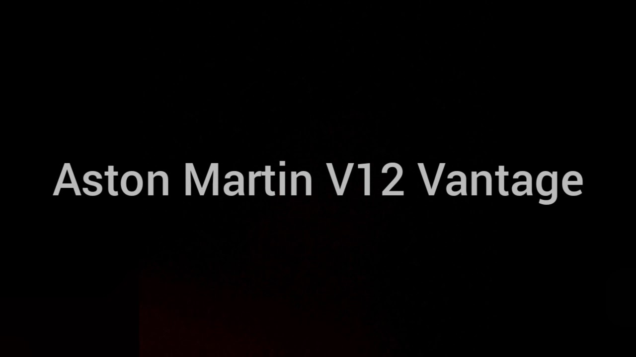 Aston Martin V12 Vantage unboxing