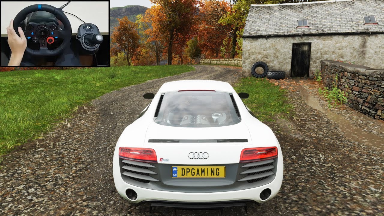 Audi R8 Coupe V10 Plus 5.2 FSI Quattro – Forza Horizon 4 Logitech G29 Gameplay – Free Roam