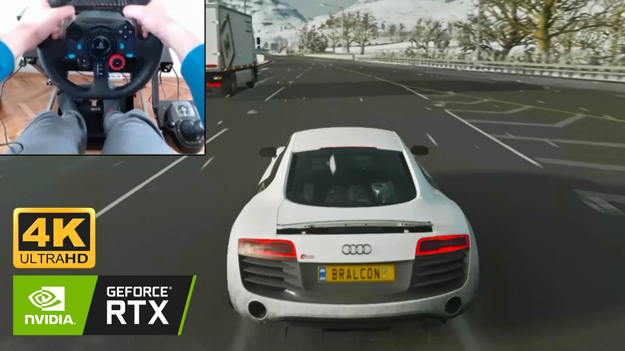 Audi R8 V10 Coupe – Forza Horizon 4 | Logitech G29 Gameplay 4K 60FPS