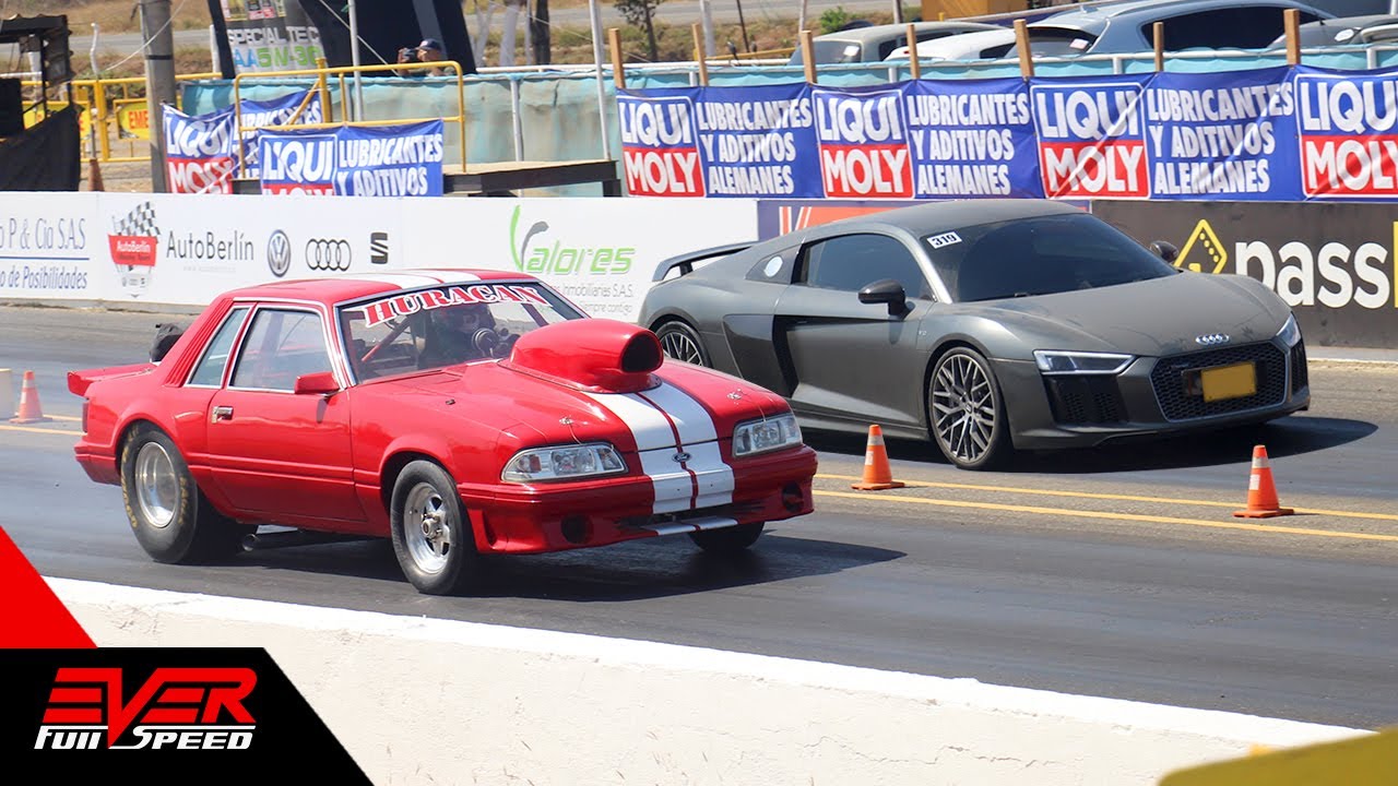 Audi R8 V10 🆚 Mustang 🆚 Audi TT 🆚 Audi RS3 🆚 Integra 🚦 DRAG RACING 🚦 10 seg Copa Carnaval 2020