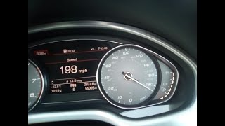 Audi S8 on limiter