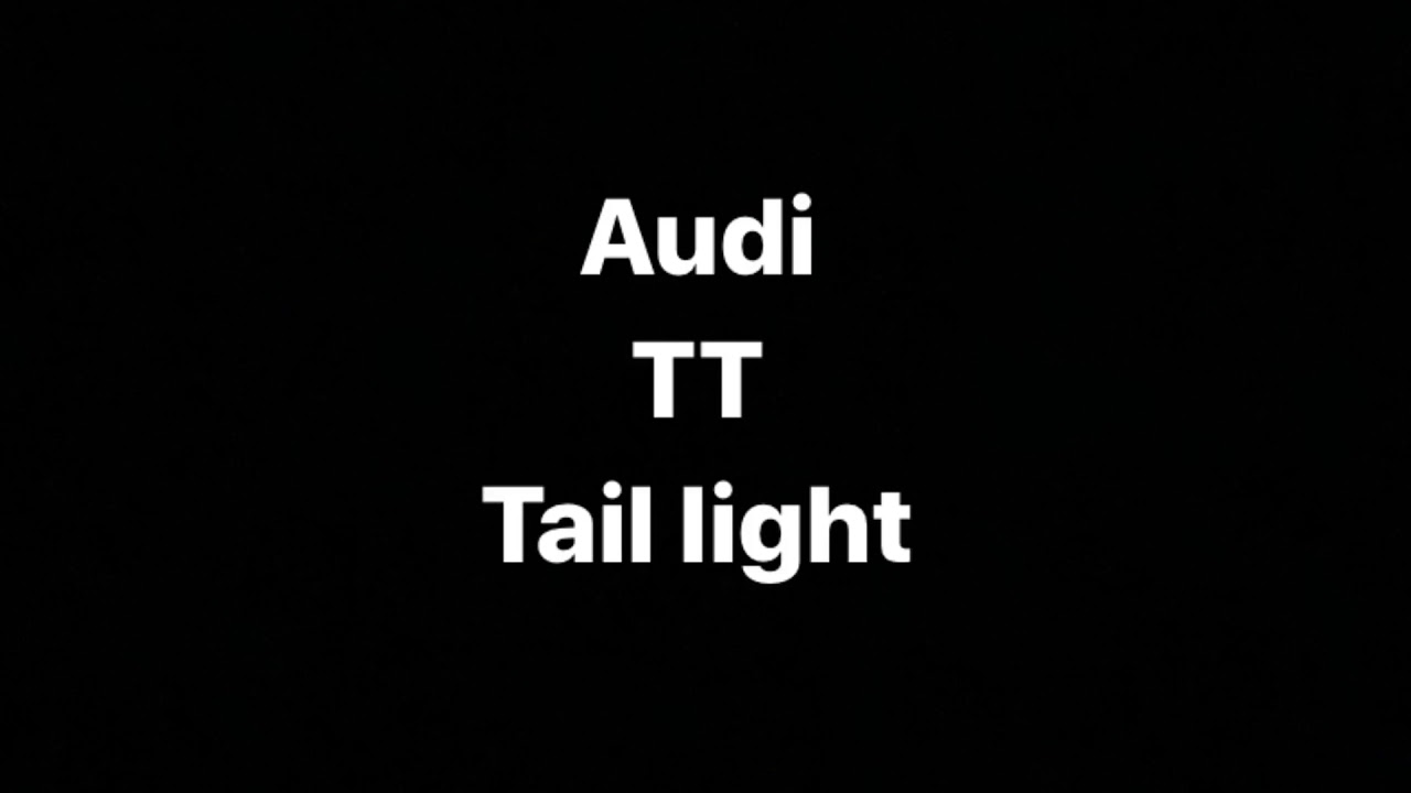 Audi TT Taillight