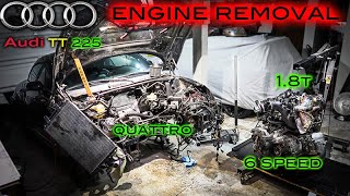 Audi tt 225 Engine Removal | Quattro | 6 Speed |1.8t