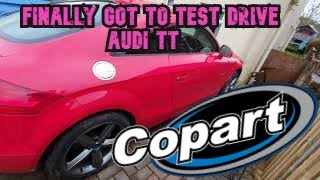 Audi tt Copart project car Fitting alloy wheels & First test drive part 3