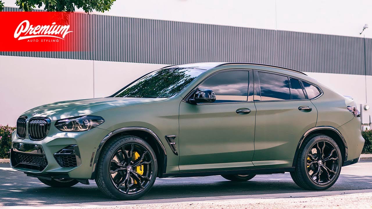 BMW X4 M Competition Wrap Transformation | Avery Matte Olive Green HOW TO!