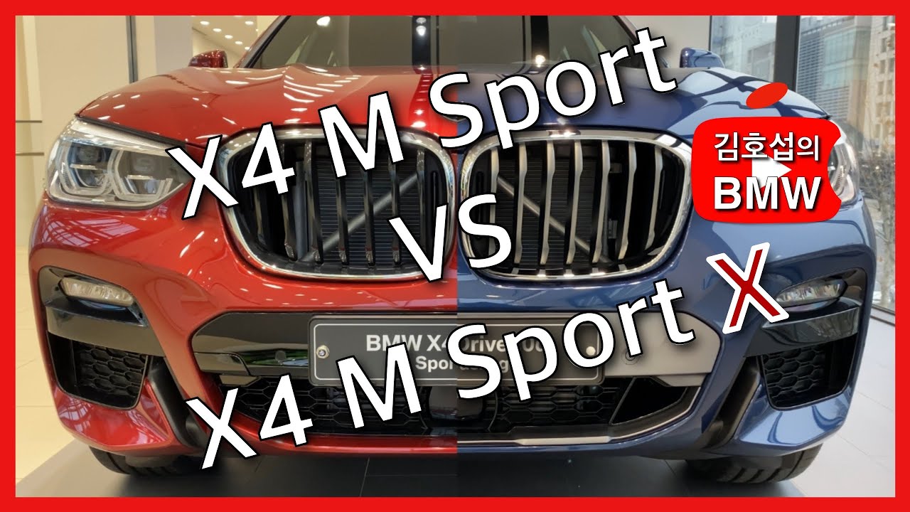 BMW X4 M Sport VS X4 M Sport X (G02) / 플라맹코 레드 (C06) VS 파이토닉 블루 (C1M) / 차량 비교 리뷰 (4K) feat. X4 20i