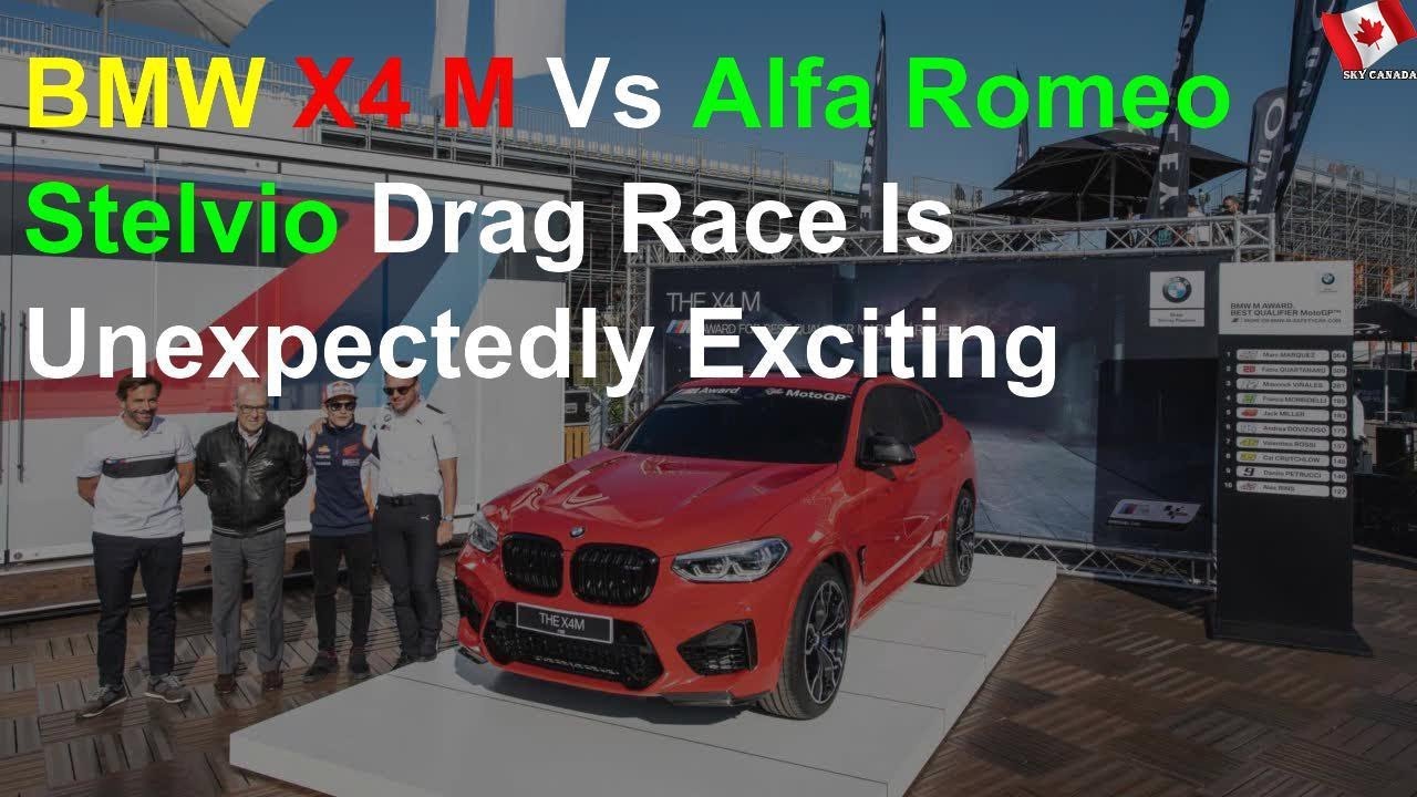 BMW X4 M Vs Alfa Romeo Stelvio Drag Race Is Unexpectedly Exciting