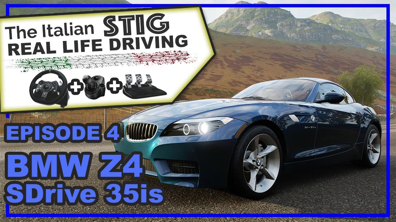 BMW Z4 SDRIVE 35is – REAL LIFE driving with G920, shifter and clutch!!! [The Italian Stig 02×04]