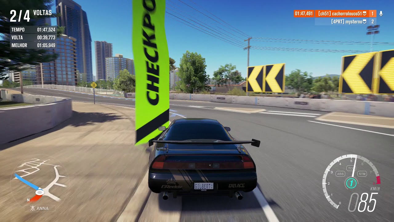 CORRIDA COM AMIGOS  HONDA NSX R  na três pontes online no forza horizon 3