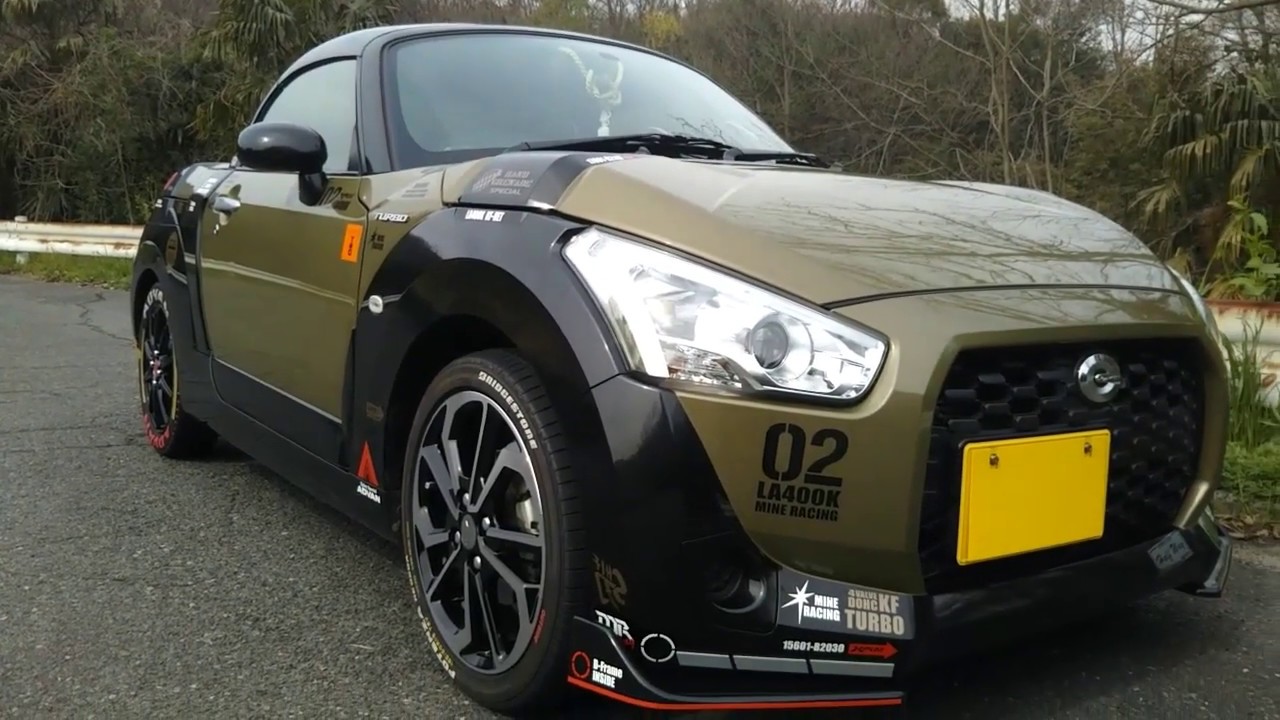 コペン　エクスプレイ　装着！　テイクオフ　CROSS カップスポイラー　DAIHATSU COPEN　TAKE OFF　ローブ