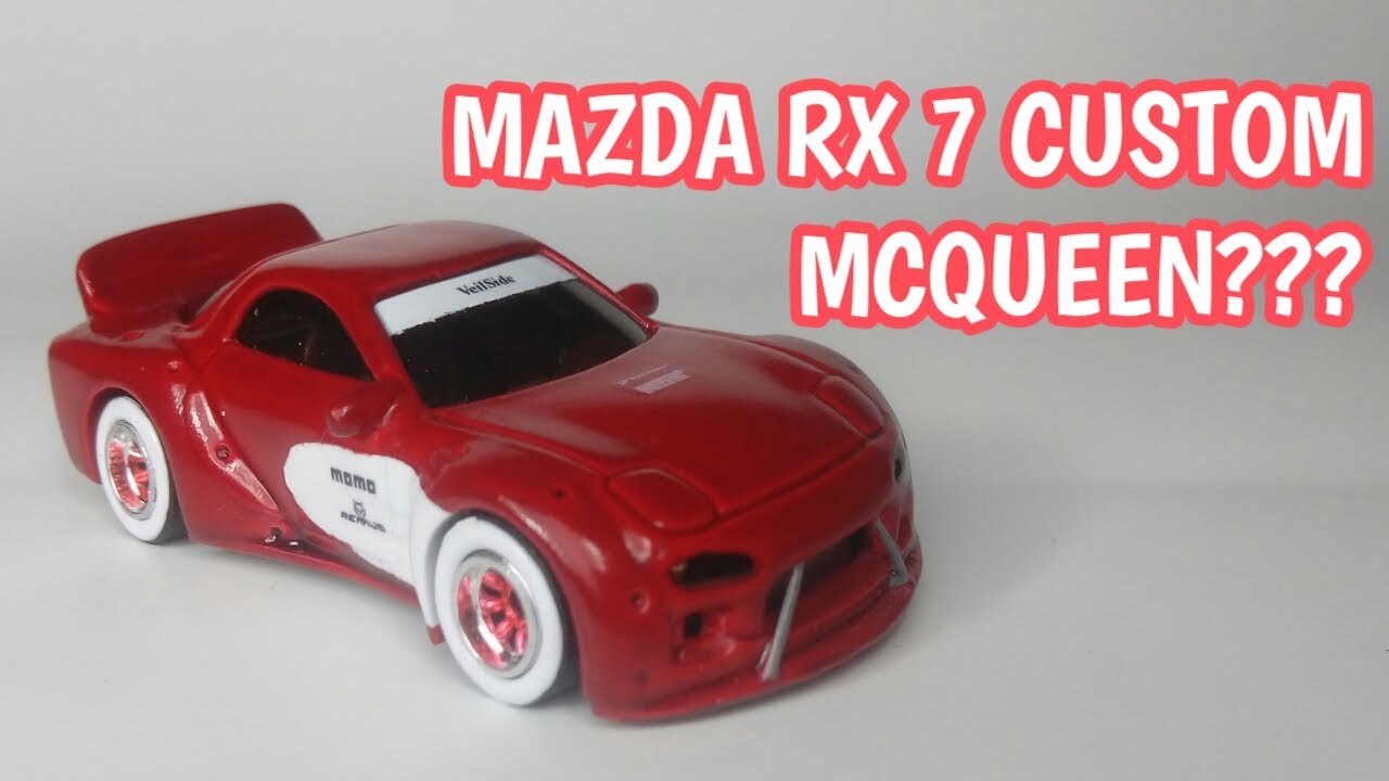 Custom Hot Wheels Mazda Rx 7 Mcqueen