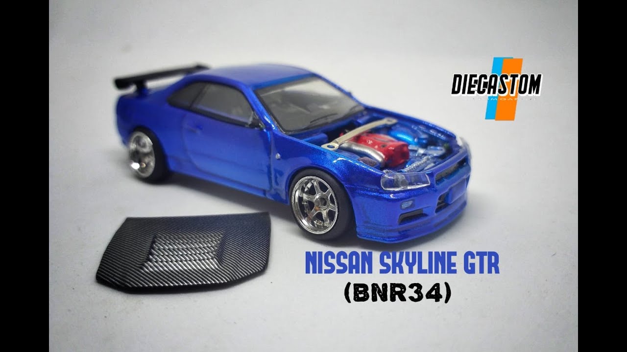 Custom Nissan Skyline GTR R34 (BNR34) DIECAST