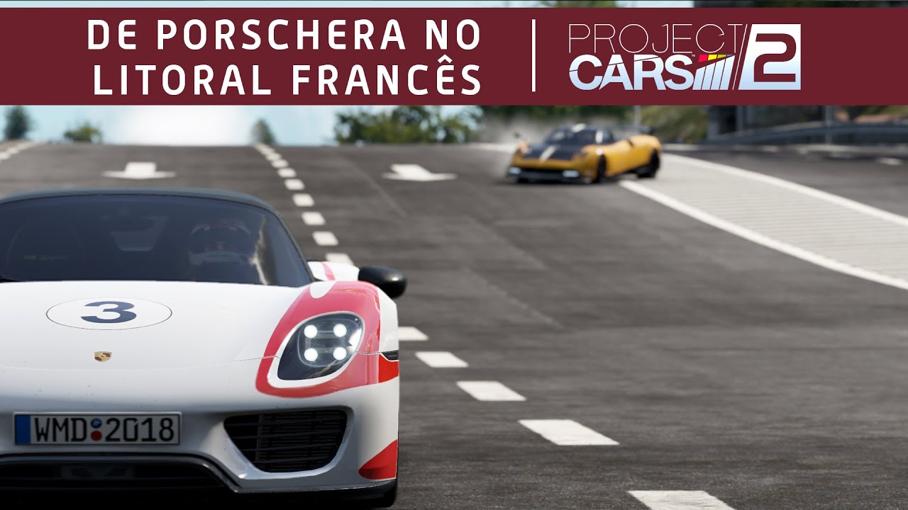 De Porsche 918 Spyder pela costa da França – Project Cars 2 – G29